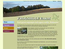 Tablet Screenshot of frogsholefarm.com